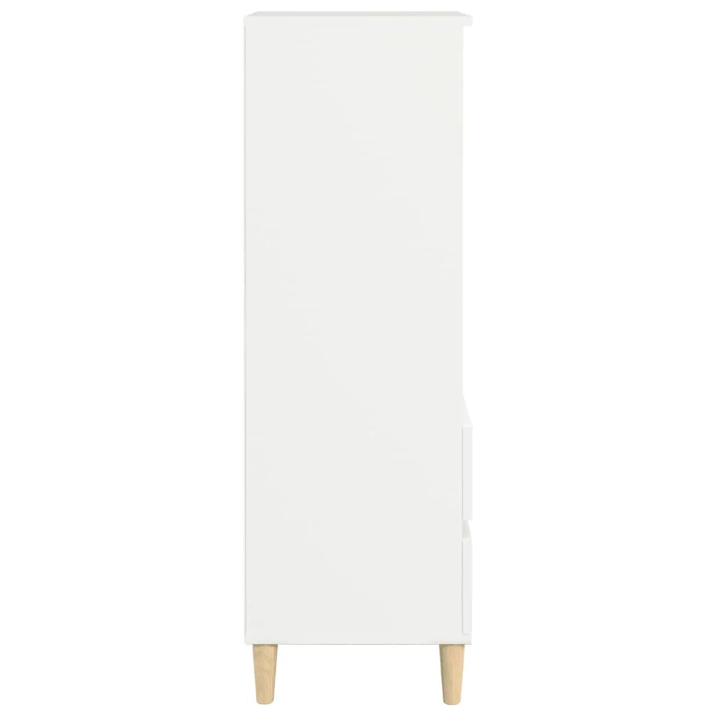 Credenza cassettiera cassettiera mobile contenitore organizer cucina soggiorno soggiorno alto 40 x 36 x 110 cm derivati ​​del legno bianco 02_0032447