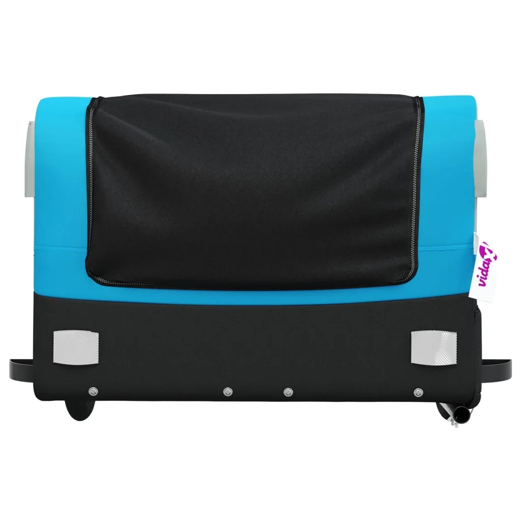 Rimorchio da Bici Nero e Blu 45 kg in Ferro CFW5415795