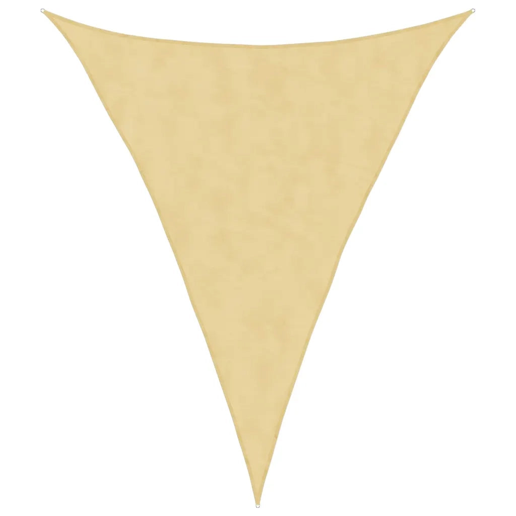 Vela Parasole | Telo Ombra | Vela da ombra Sabbia 4x5x5 m 100% Poliestere Oxford