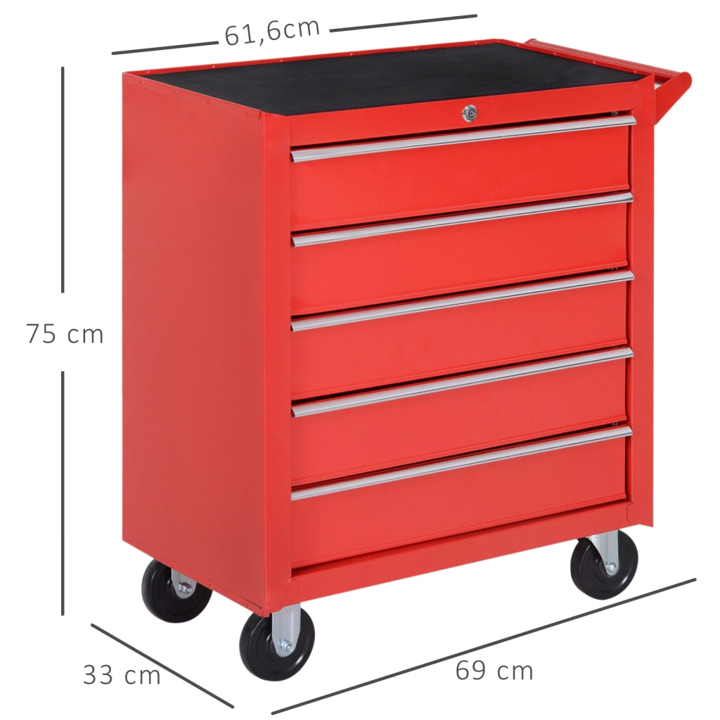 Armadio scorrevole per garage ¨C Zephmum ¨C Rosso, acciaio, 69x33x75 cm