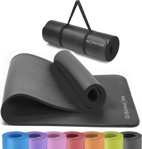 Mat per yoga con cinturino per la schiena 183 x 60 x 1 cm - Qualità premium