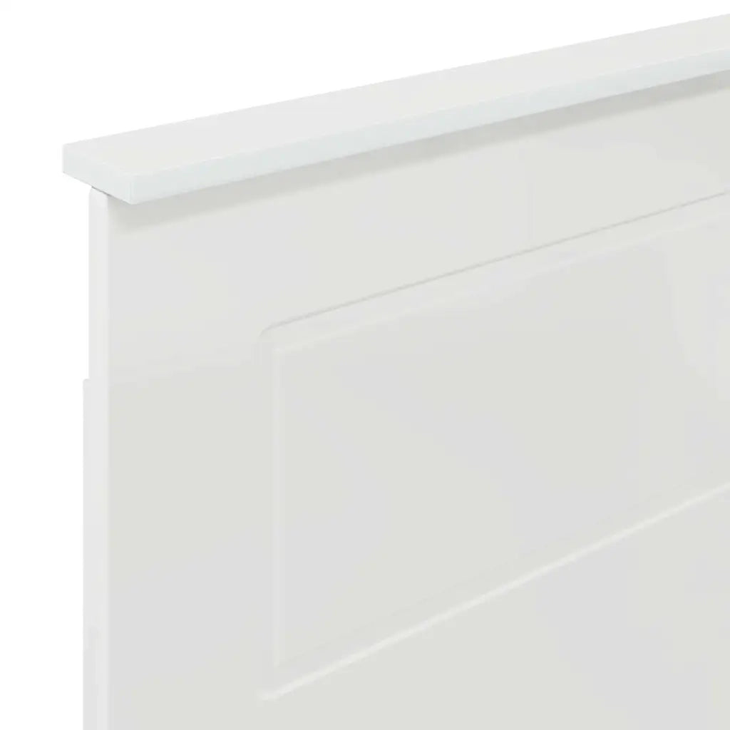 Testiera-Testata-Testiera Decorativa Bianco Lucido 80 cm Legno multistrato 760911