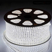 Trade Shop - Striscia Led 5050 Flessibile Bobina 100mt Luce Bianco Freddo Esterno 220v -