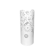 Portaombrelli in Metallo Tondo Margherita Bianco 49 cm