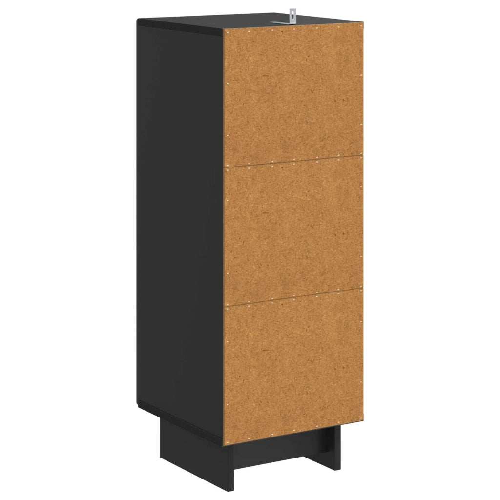Credenza Nero 33 x 34,5 x 90 cm Legno ingegnerizzato