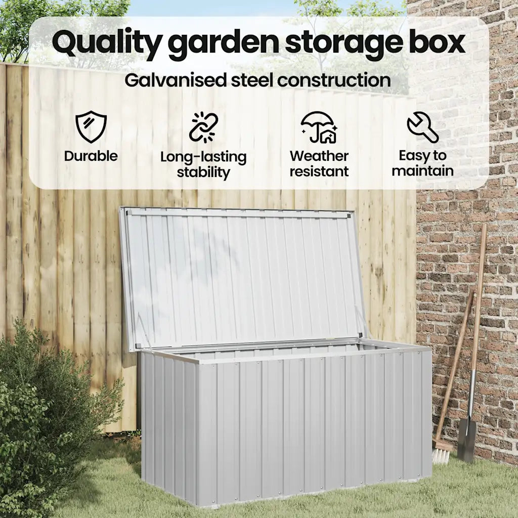 Baule da Giardino Grigio 129x67x65 cm CFW9875808