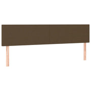 Testiera | Testata Marrone Scuro 160x5x78/88 cm in Tessuto