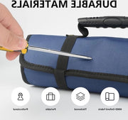 Gereedschapsrol Oprolbare tas per attrezzi 22 tas portatile organizzatore di attrezzi a rotolo - ripiegabile 600D Oxford per elettricisti
