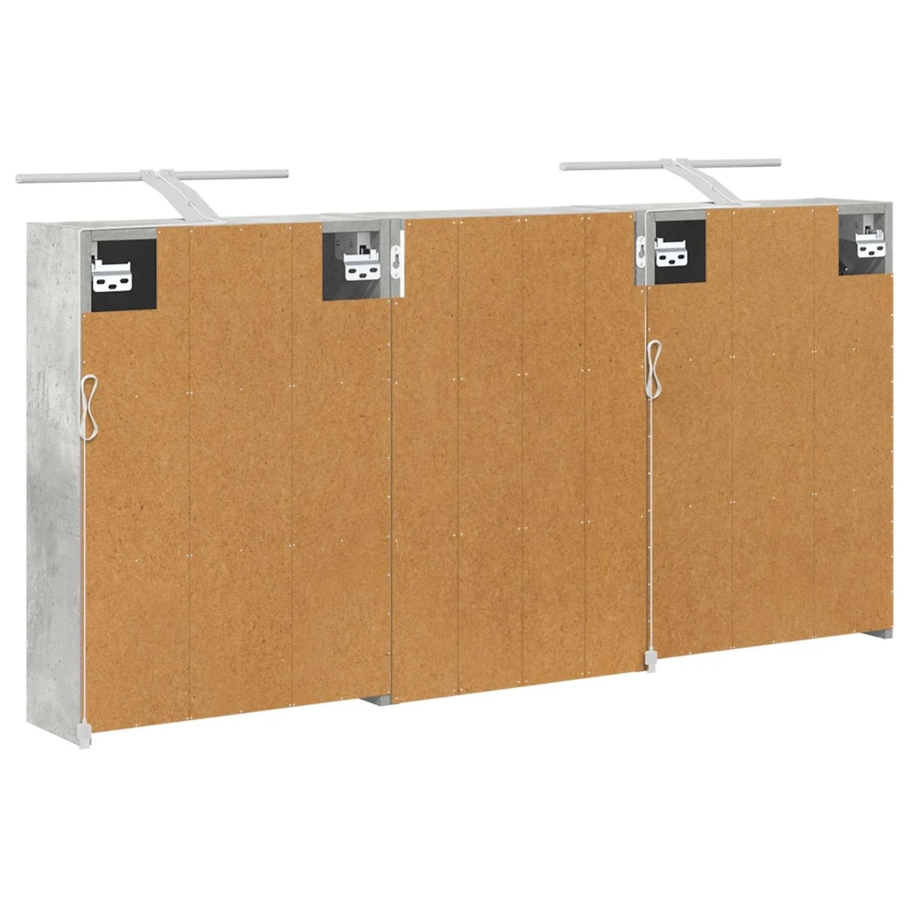 Set di Armadi da Bagno con lo scaffale 3 pcs 126 x 16 x 62.5 cm 3403835