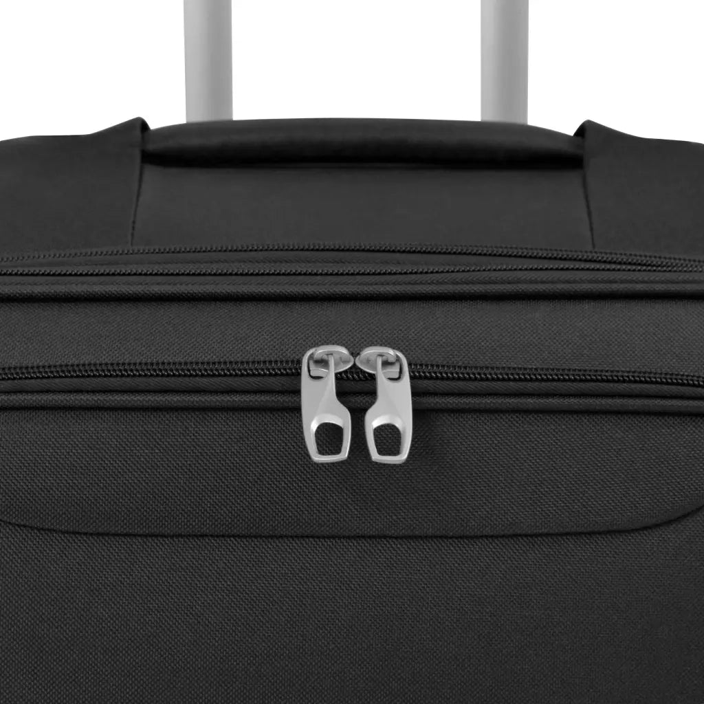 3 pz Set di Valigie Trolley Morbide Nere CFW2137127