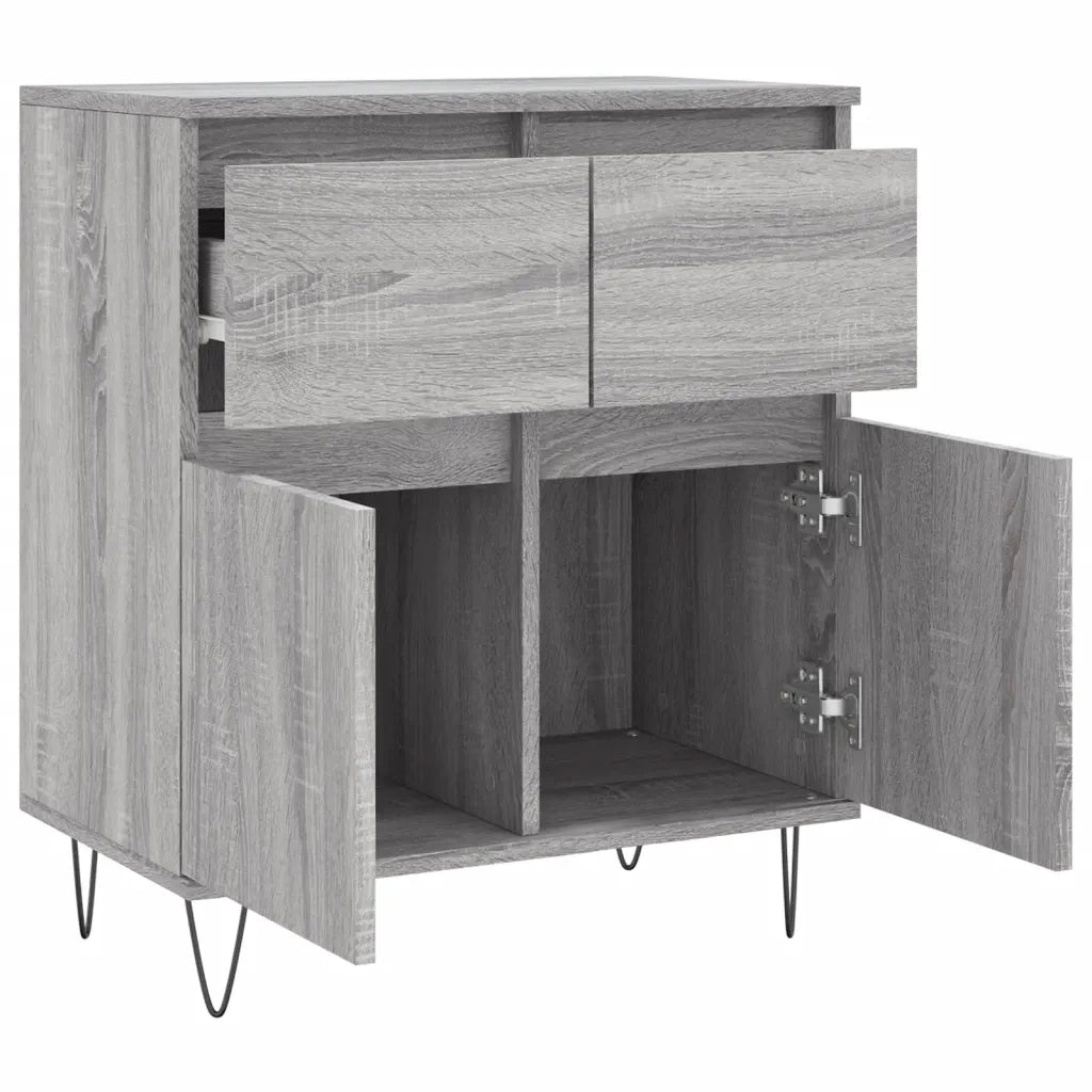 Credenza Grigio Sonoma 60x35x70 cm in Legno Multistrato 831122