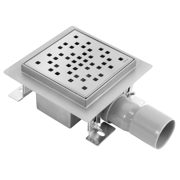 Scarico Lineare Rea Dots Nickel Brush 12x12