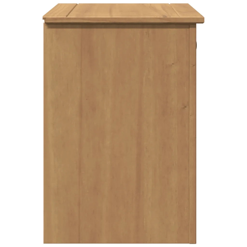 vidaXL Comodino Panama 46x40x57 cm in Legno Massello di Pino