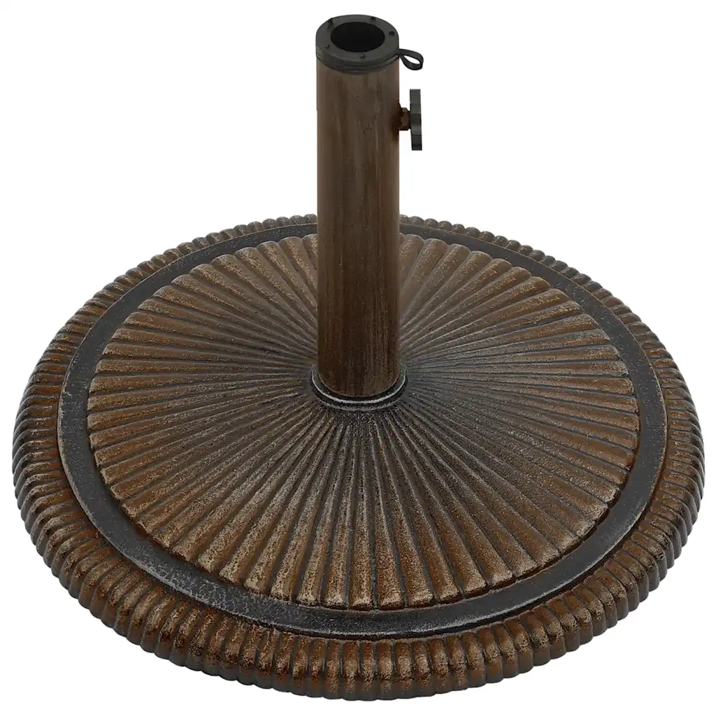 Base per Ombrellone Bronzo 45x45x30 cm in Ghisa 317771