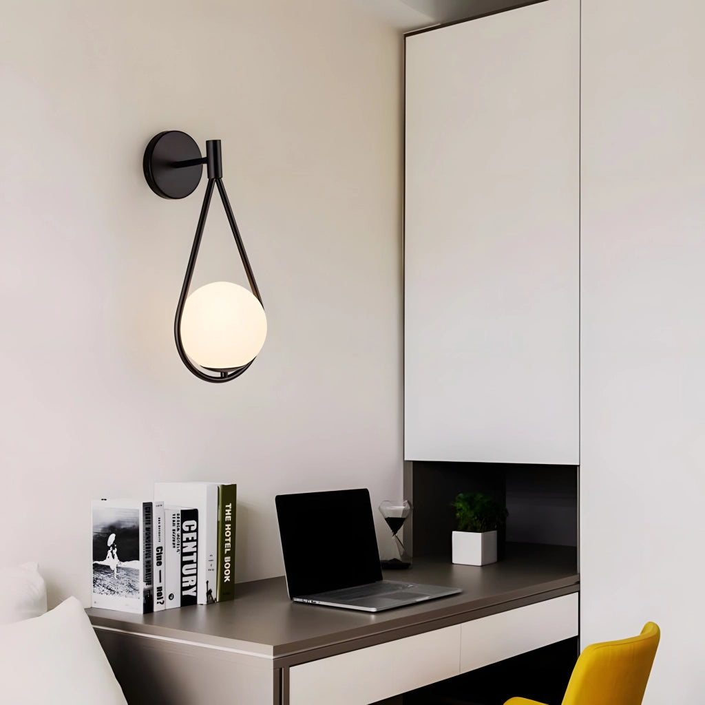 Lampada Da Parete G093-1w Black White