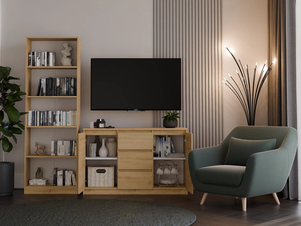 Cassettiera MALWA 2d3s rovere artisan per camera e soggiorno