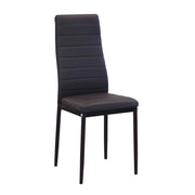 SEDIA IVY MARRONE IN METALLO CON SEDUTA IMBOTTITA 53 X 46 X H97 CM