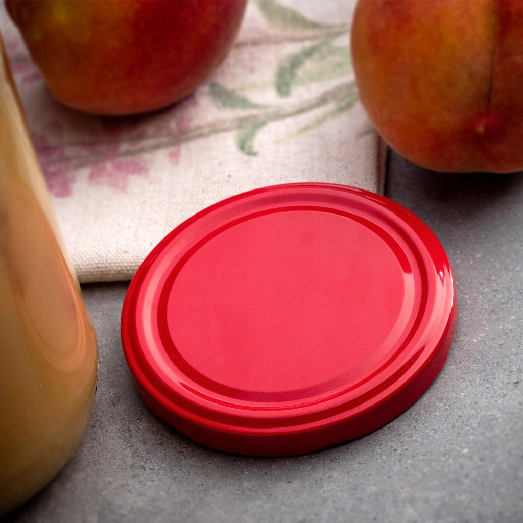 Barattoli per conserve KADAX Denia 250 ml 50 pezzi 82 mm + coperchio rosso