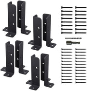 Anker per pergola o hortus - Bevestigingsbeugel in acciaio - Verniciato in nero - Installazione inclusa - Kit per fissaggio - Sostegno duraturo e affidabile