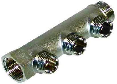 COLLETTORE MF COMPONIBILE 3 VIE 1" FIL 24 CROMATO