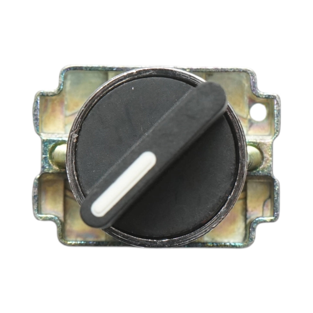Selettore a 2 posizioni, nero, con ritorno, 1NO+1NC, 400V/10A, LAY5-BD45 Breckner Germany
