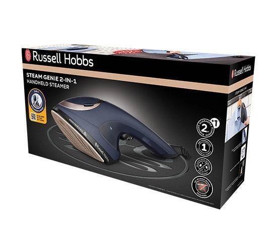Russell Hobbs 28370-56 stiratrice a vapore Vapore per indumenti portatile 0,15 L 1700 W Blu, Oro