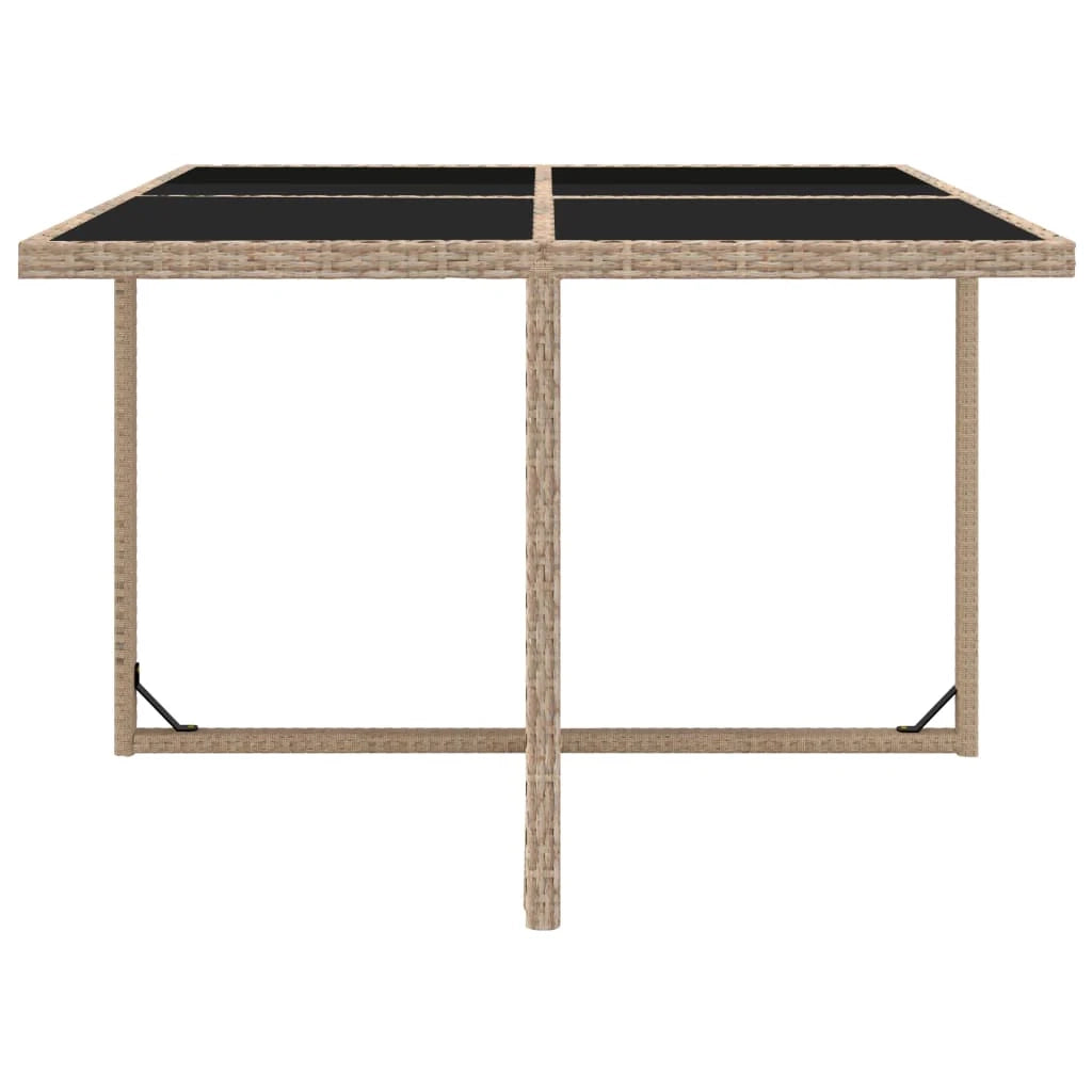Set di mobili da giardino mobili da esterno 5 pezzi con cuscini resina intrecciata beige 02_0016430