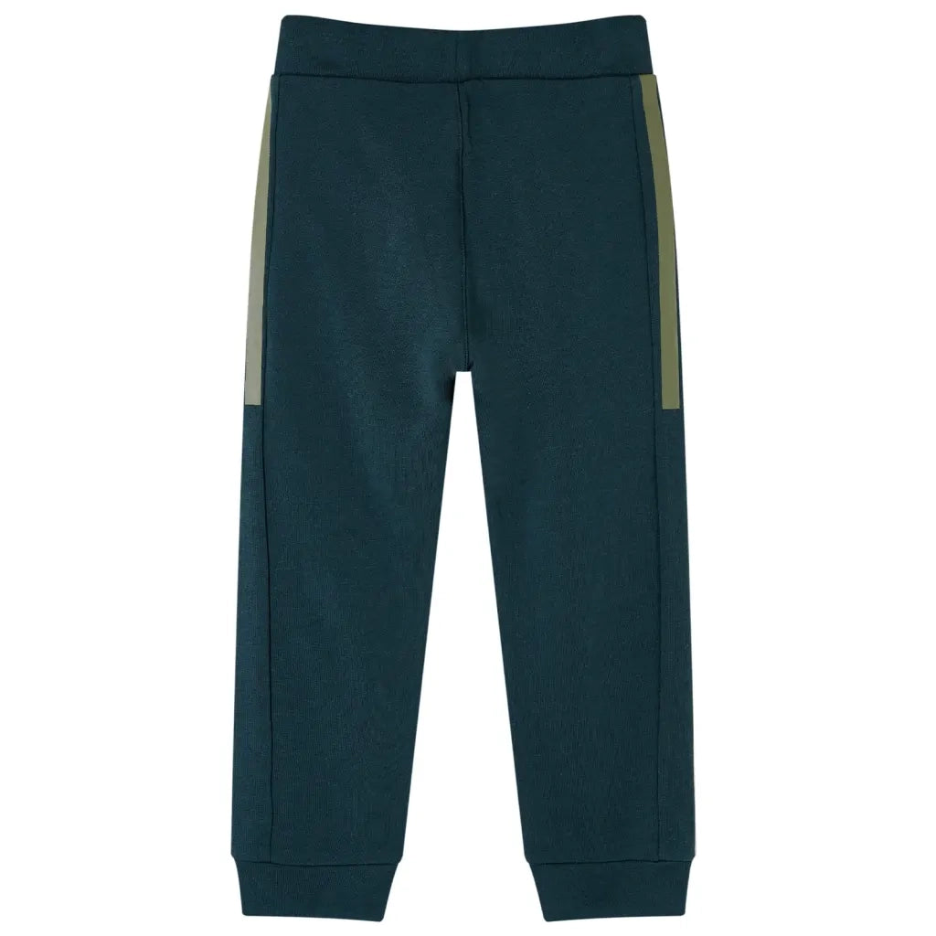 Pantaloni Tuta per Bambini con Coulisse Verde Muschio 140