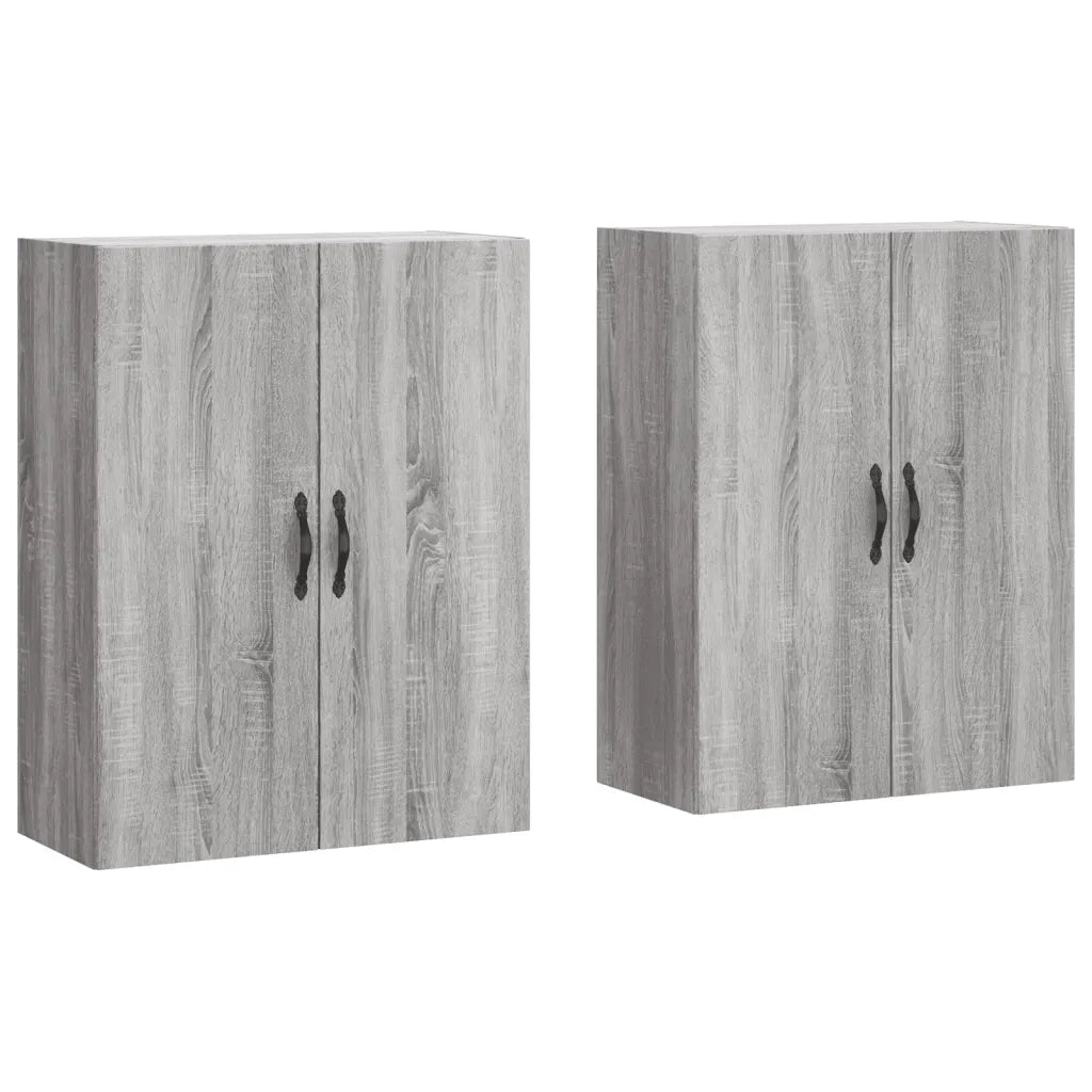 Armadietti a Parete 2 pz Grigio Sonoma in Legno Multistrato CFW2804360