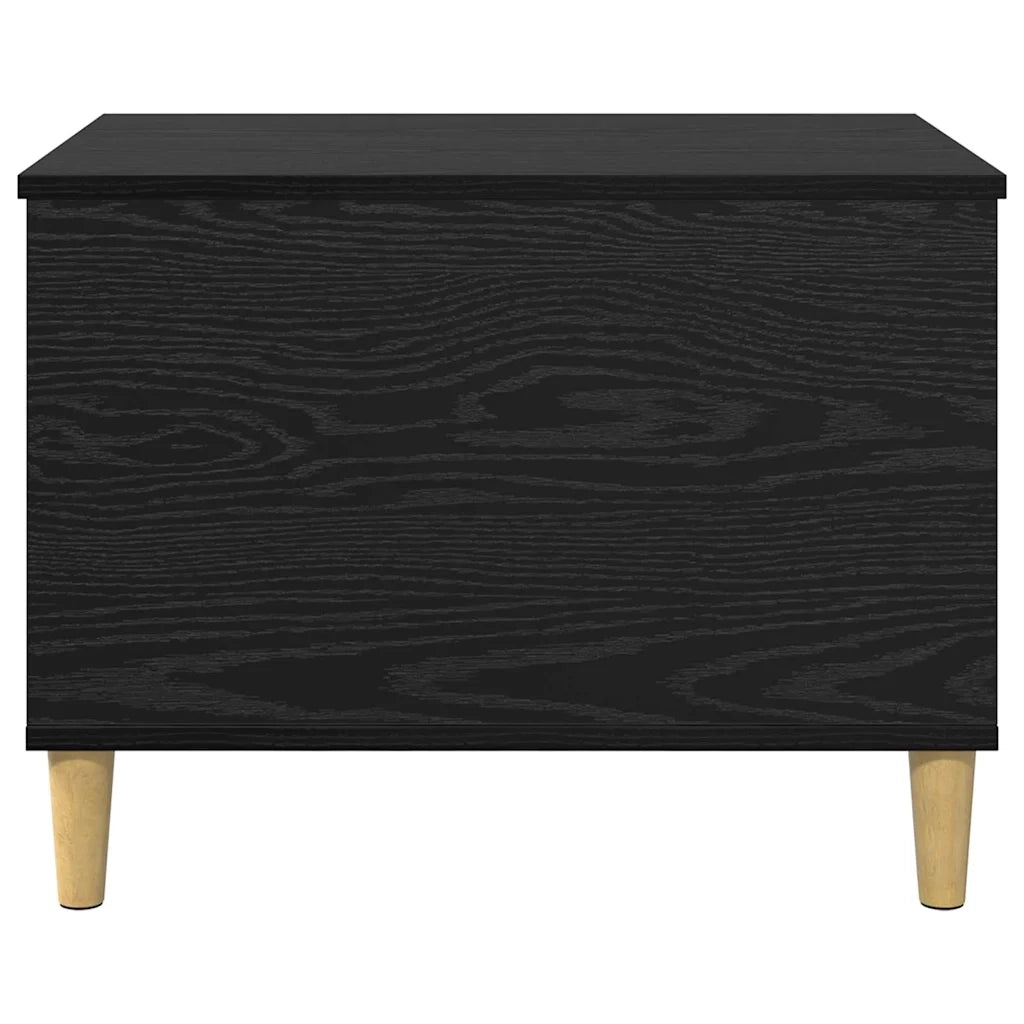 Comodino | Armadio da Notte | Mobiletto da notte Rovere Nero 60 x 44,5 x 45 cm