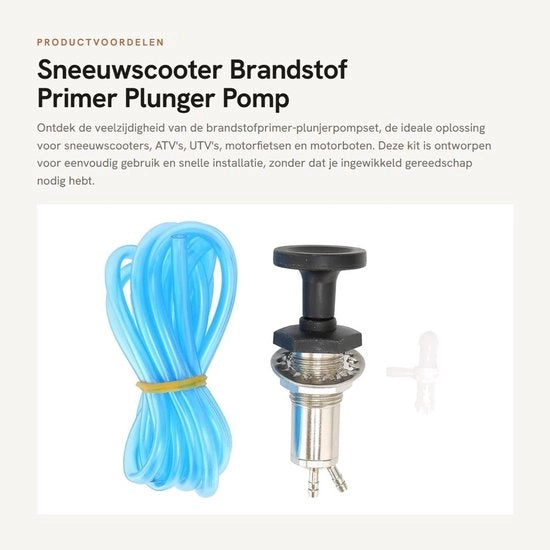 Kit di pompa carburante di alta qualità - Primo carburante/plunzatore - Universale per ATV/UTV - Motocicli - Motobarche - Installazione semplice