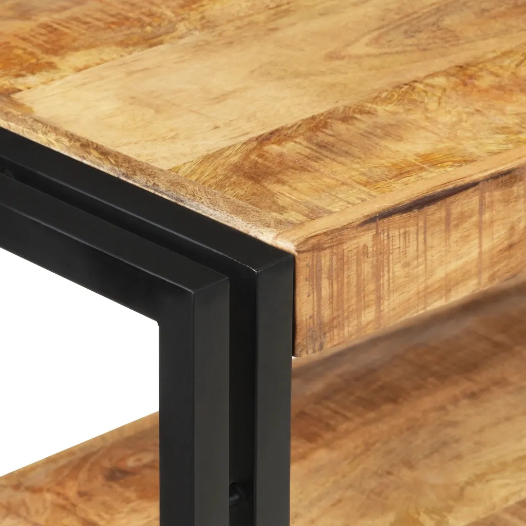 Tavolo Consolle 90x30x75 cm in Legno di Mango Grezzo cod mxl 54918
