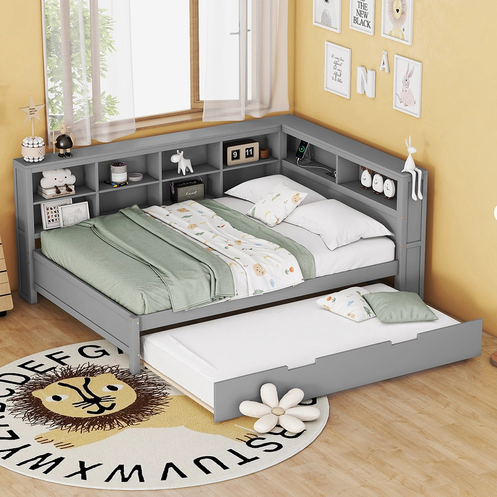 Divano letto matrimoniale - Xylo - 140x200 cm - Grigio - Trasformabile