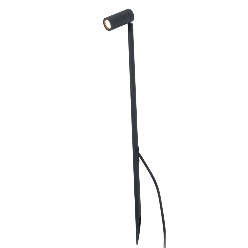Faro Barcelona - Paletto da Esterno Seth LED 6W 2700K - IP44, Orientabile, Luce da giardino nera - 60 cm