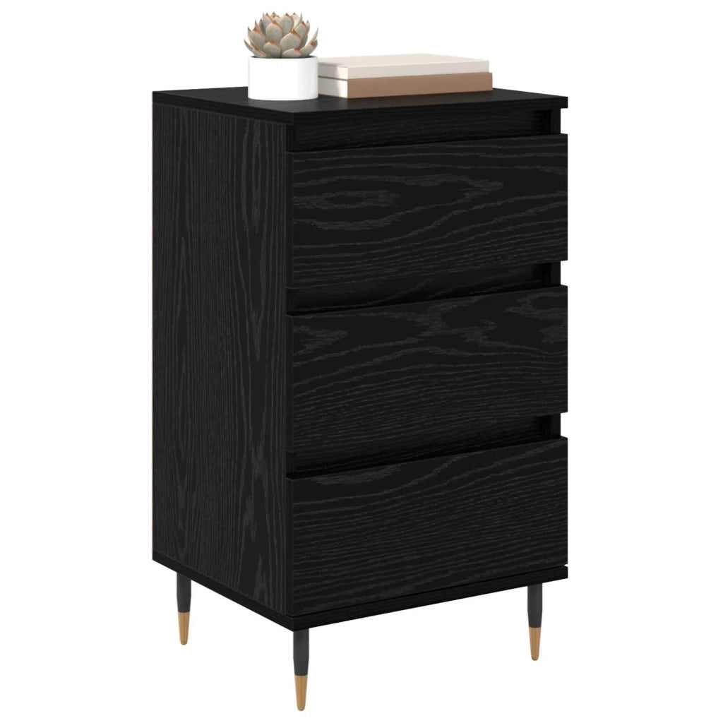 Credenza | Madia | Buffet da pranzo | Armadio da pranzo Rovere nero 35 x 40 x 70 cm Legno multistrato