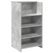 Banco Reception | Scrivania | Tavolo da Ufficio Grigio Cemento 55x50x103,5 cm Legno Multistrato