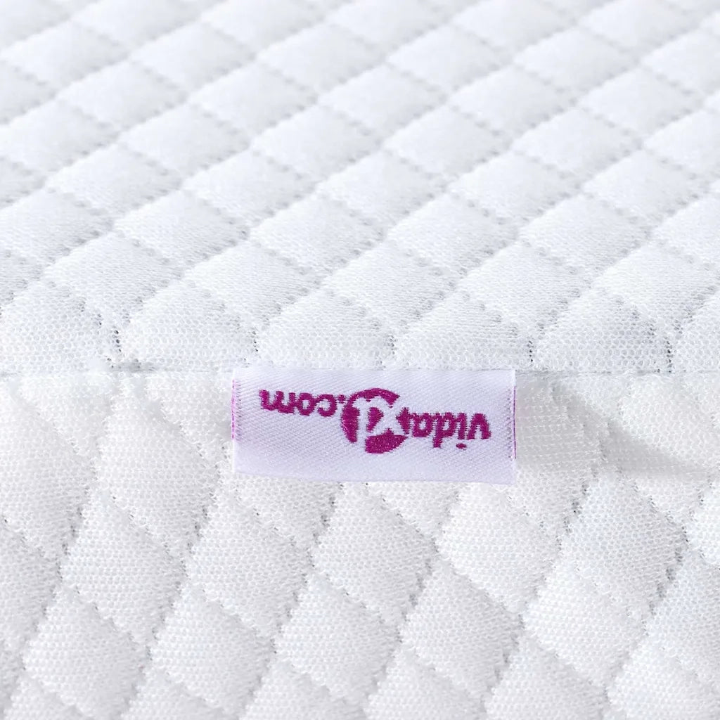 Topper per materasso Bianco 100 x 200 cm Tessuto Jacquard CFW2045367