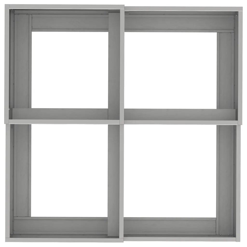 Vaso da giardino Argento 100 x 100 x 48 cm Acciaio inossidabile 865852