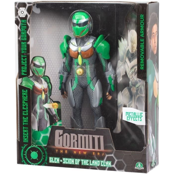 Figura articolata - GORMITI - Scion con proiettore di Terra - Glen - 27 cm - da 4 anni - GRV054