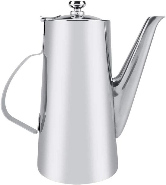 Teodolico per Bicchieri 2 litri in Acciaio Inossidabile - Resistente al Calore - Teiera per Tè e Caffè - Qualità Alimentare