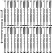 30 pezzi di viti a chiodo e viti di connessione M3 - Set di viti M3 x 60 mm per cardini con morsetti di aggancio - Inclusi viti M3 x 16 mm a testa rotonda per maniglie di porta