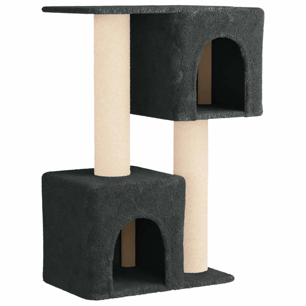 Albero per gatti con pali per graffiare in sisal Grigio Scuro 42033059
