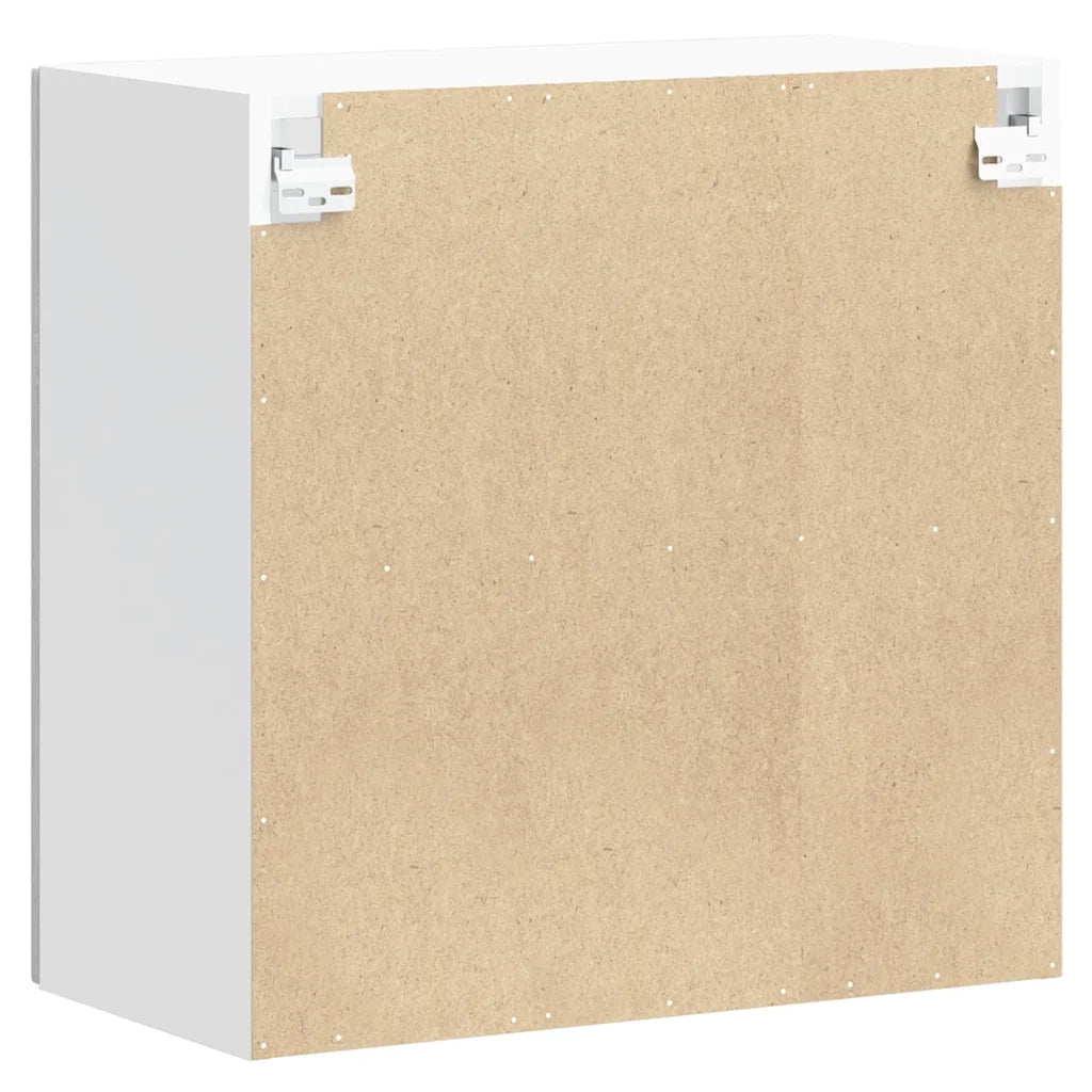 vidaXL Pensile da Cucina con Porta in Vetro Lucca Grigio Sonoma