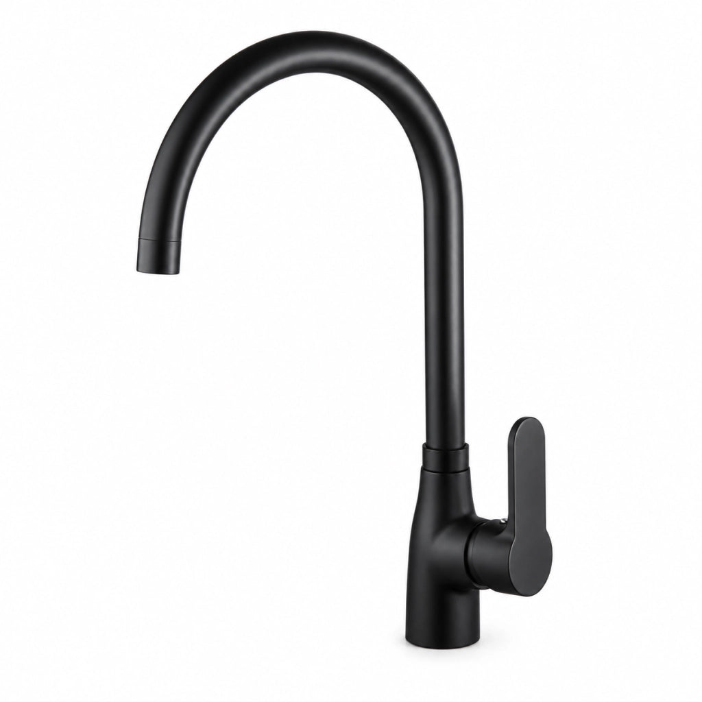 MISCELATORE MONOCOMANDO LAVELLO CANNA ALTA SERIE PACO- Nero opaco- DH- pezzi 1