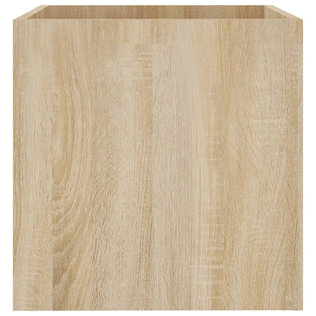 Fioriera rialzata per piante fiori terrazza giardino rovere Sonoma 40 x 40 x 40 cm legno ingegnerizzato marrone 02_0038724