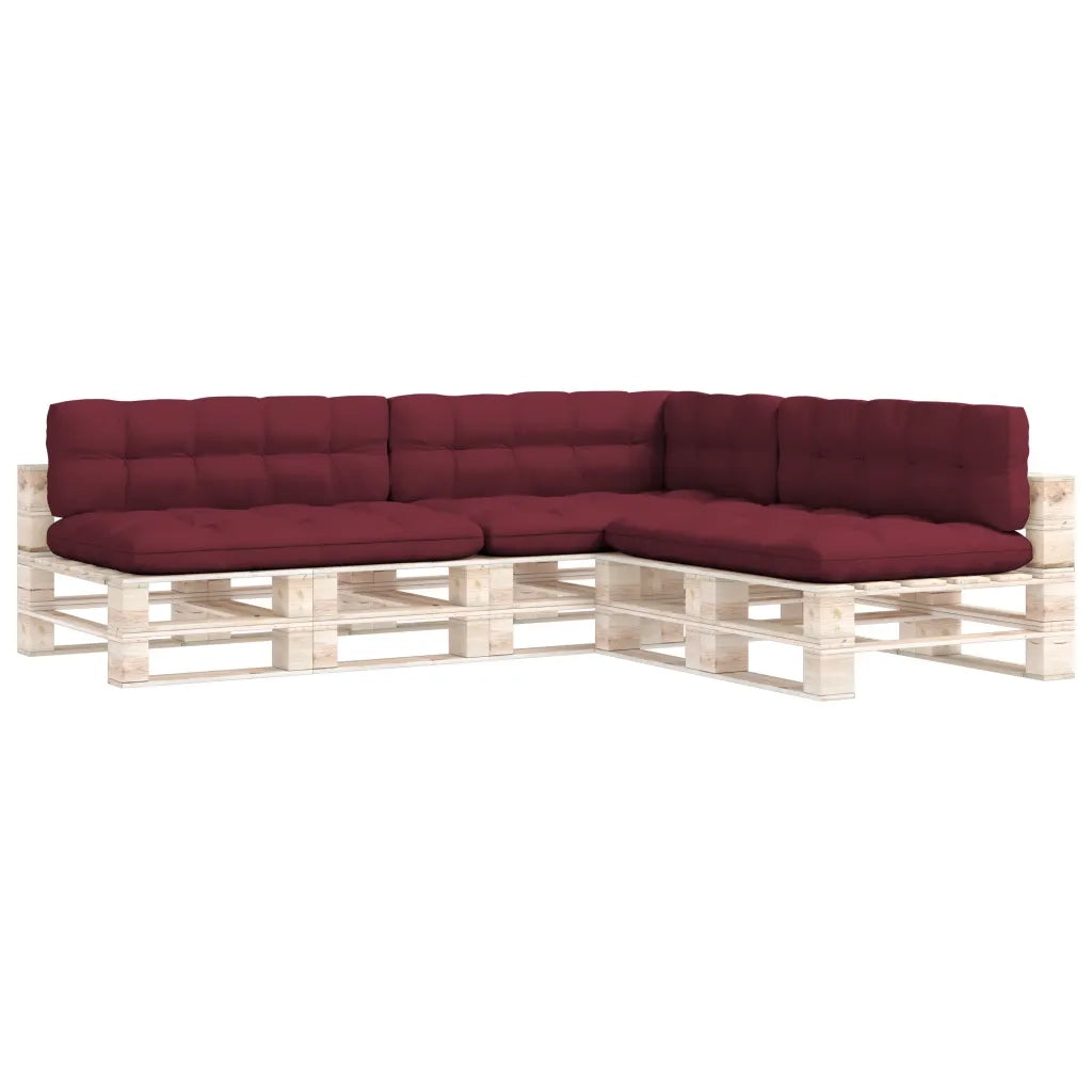 Cuscini per Divano Pallet 7 pz Rosso Vino 314597