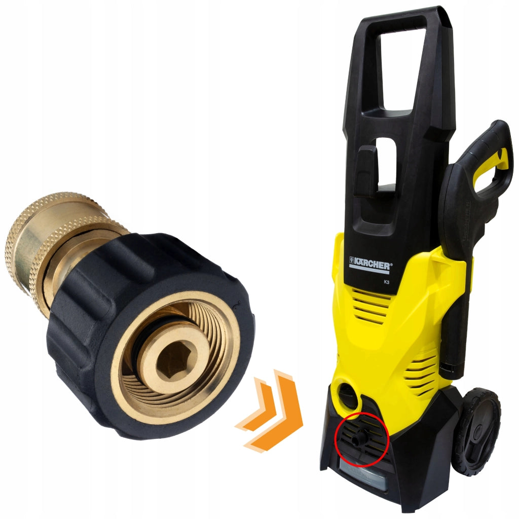 Adattatore M22 Interno 14 mm a Attacco Rapido 3/8” – Compatibile con Idropulitrici Kärcher