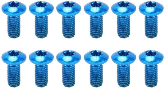 Remschijf Schroeven 12 Stuks - Stagno M5x10mm - Leggero - Adatto per Biciclette da Montagna/Fellegiare - Facile da Installare - Parti di Ricambio - Viti per Bicicletta