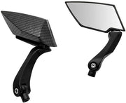Specchi Retrovisori Regolabili - 8 mm/10 mm - Stile Carbone Universale - Alluminio - Progetto Lama Diamantata - Adatto per Motocicletta/Scooter - Specchi Motociclistici