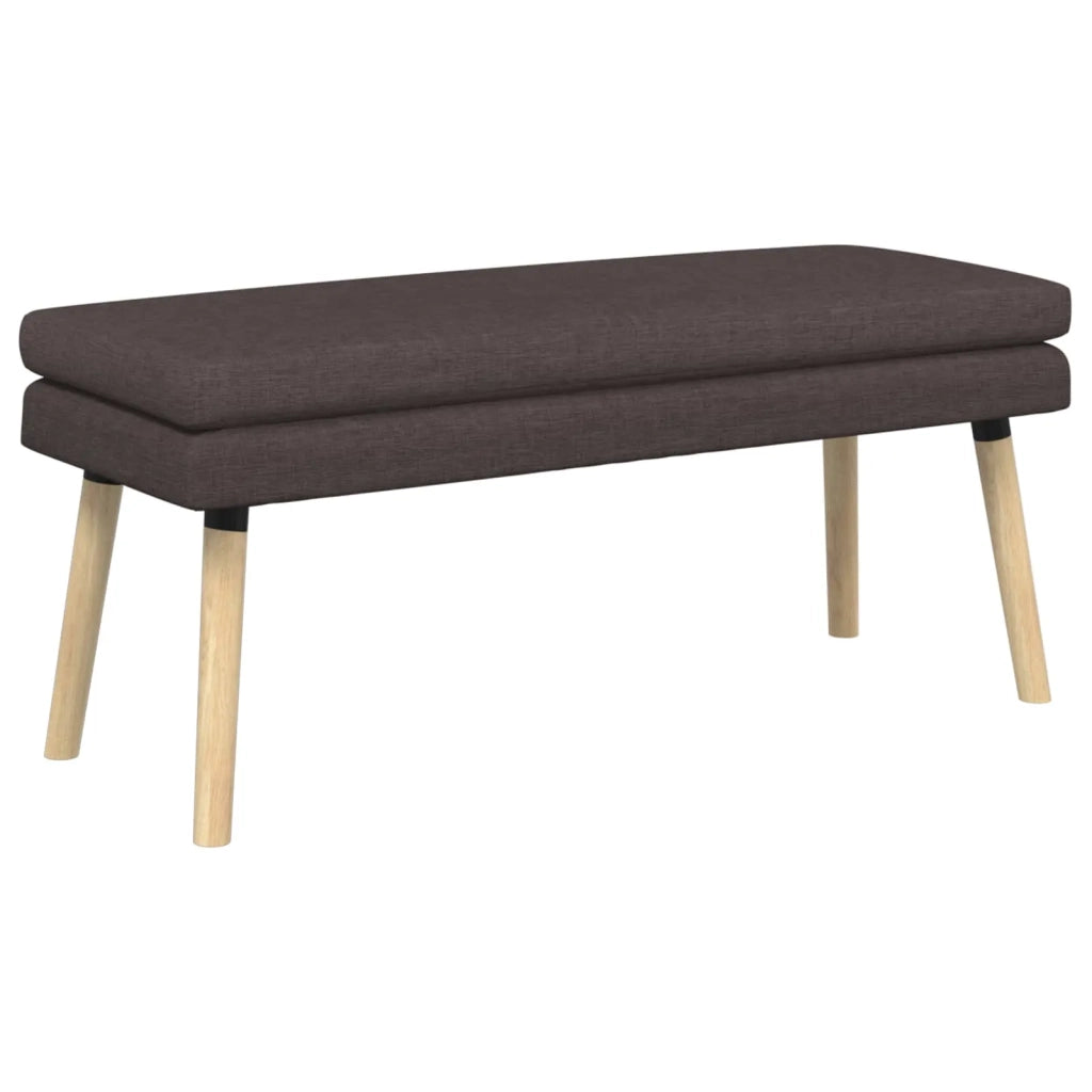 Panchina a doppio strato Marrone Scuro 110 x 40 x 47 cm Tessuto 42038449